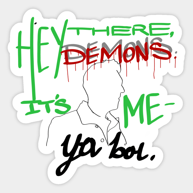 Hey There Demons, It's Me - Ya Boi (spooky edition) Sticker by Commander In Keef